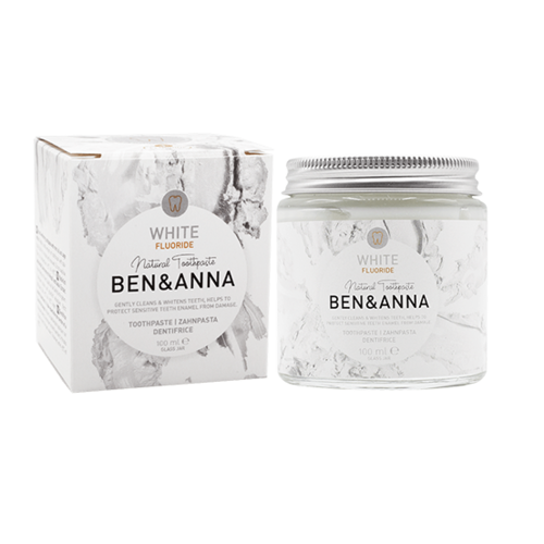 Ben & Anna Natural White Toothpaste with Flouride 100ml
