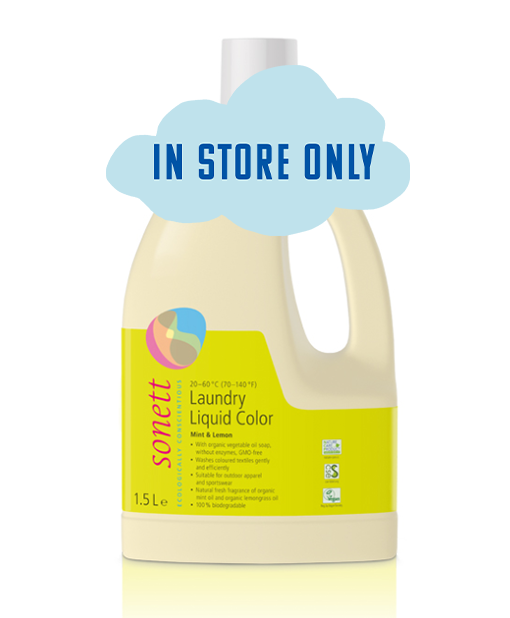 Sonett - Organic Lemon & Mint Laundry Liquid for Colour Refill 100ml