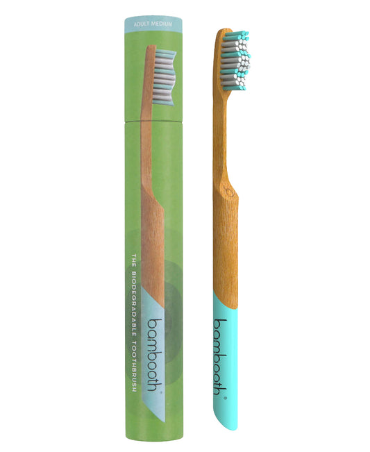 Bambooth Medium Bamboo Toothbrush for Adults