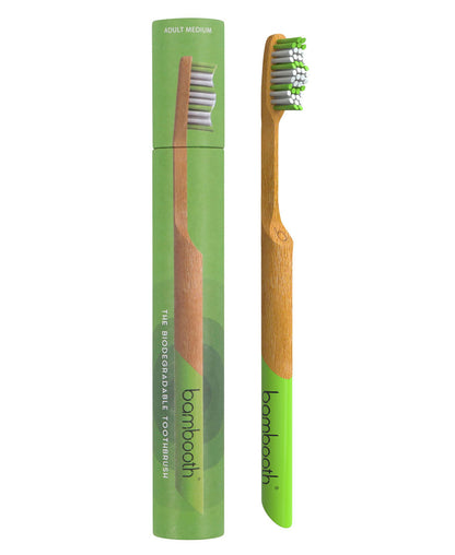 Bambooth Medium Bamboo Toothbrush for Adults