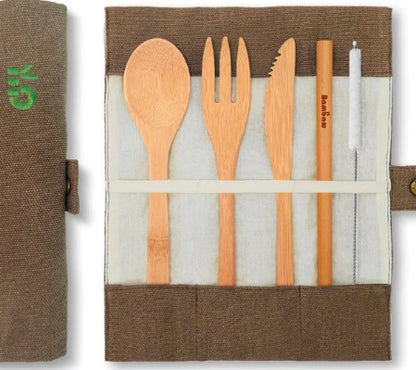 Bamboo Cutlery Set by Bambaw