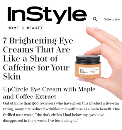 UpCircle Beauty - Eye Cream with Hyaluronic Acid & Coffee