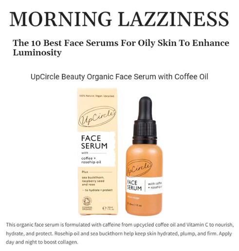 UpCircle Beauty - Organic Face Serum with Coffee Oil